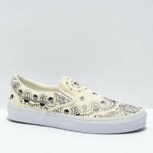 AUTHENTIC VANS Classic Bandana Skulls Slip on Shoe